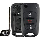 Kpt5836 Keylessoption Entry Remote Uncut Blank Flip Car Blade Fob Shell