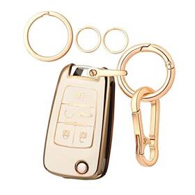 Ysk-xflan22 Leerly Key Fob Cover For Chevy Accessories Case With Chain