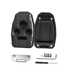 Lehde 663550877838 Key Fob Cover Shell Compatible With Honda Accord 2003-2012 Civic Button4-black