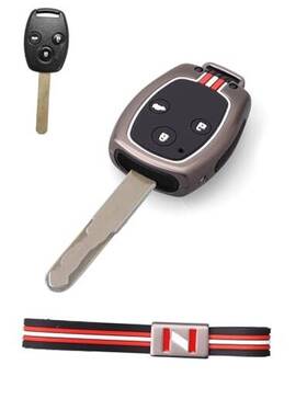Ckfc-02 Lxc Key Fob Cover For Honda Gunmetal Metal Full Protection Case Honda-a