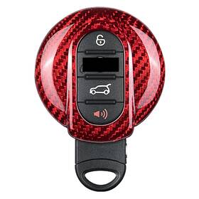 M.jvisun-kc-c800mnbmc M.jvisun Genuine Carbon Fiber Key Fob Cover For Bmw Mini Cooper S Jcw F54 Clubman F55