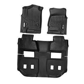 B0159 Maxliner A0136/b0159 Floor Mats 3 Row Liner Set Black For 2015-2019 Chevrolet Suburban /