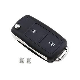 Micro Traders Vp 500 2 Button Car Folding Key Fob Case Replacement Housing Shell Smart Remote