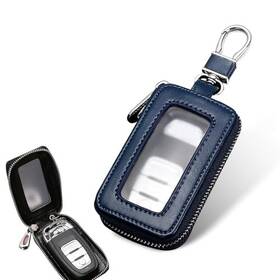 Mox149 Moxruq Car Key Fob Case Universal Leather Protective 1 Pc Royal Blue