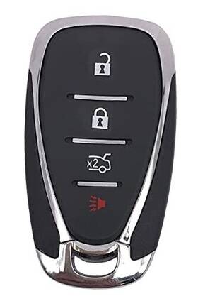M-022 Muxkenper Keyless Entry Remote Car Key Fob Cover Shell Case Fit For Chevy 4 Buttons Black