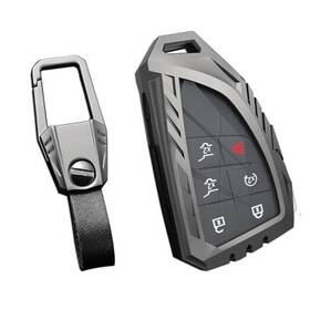 0034 Ocezbiis 768510361324 For Chevy Key Fob Cover Keychain Zinc Alloy Chevy/buick/gmc Style B Grey