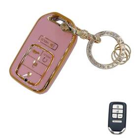 Ov139 Ovioboer Pink Soft Tpu Key Fob Cover Case Protector For Honda Keychain A