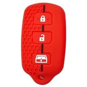 Peojek 724470454520 Key Fob Cover Case For 1999-2009 Toyota Matrix Avalon 4runner 2001-2008 Red