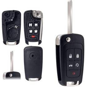 Cd2409362ta005k0-m Pndeyo Car Remote Key Fob Shell Flip 5 Button Case Fits For Chevy Cruze