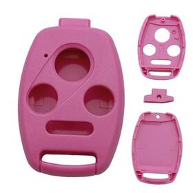 P-001 Puianyiq Keyless Entry Remote Key Housing Replacement For Honda Accord 4 Button Pink