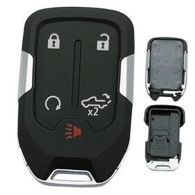 P-013 Puianyiq Replacement Key Fob Shell Case Fits For Chevy Silverado 2022 2021 5 Button-b