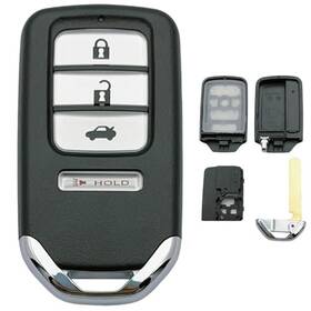 Puianyiq P-017 Replacement Key Fob Shell Case Fits For Honda Accord 2013-2015/civic Honda-a