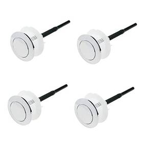 Xian1611 Quluxe 38mm Single Push Flushing Toilet Button Silver