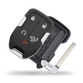 Smart Key Solution 198168098073 Fob Shell Replacement Remote Case Cover 5 Buttons For 2019-2024