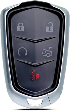 Supaland 769293246594 Key Fob Shell Case Replacement Fits For Cadillac Ats Ats-v Cts Ct6 Xts Black