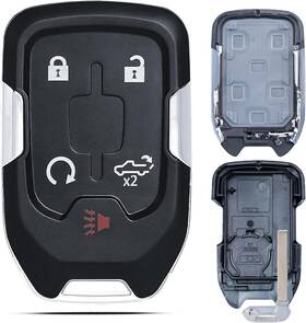 Gm-shell-9318 Supaland Key Fob Shell Case Replacement Fits For 2019 2020 2021 2022 Chevy Black