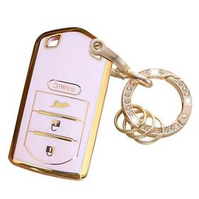 Ta25-1-4 Tapayica For Acura Key Fob Shell Keyless Remote With Keychain Fit Ilx Pink