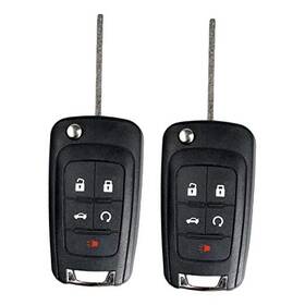 Usakeyless 771077477261 5 Buttons Flip Car Key Fob Fits For Gmc Terrain Chevy Camaro Equinox 2010
