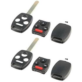 Usaremote 630591324867 Key Fob Keyless Entry Remote Shell Case And Pad 2-pack H-nslot-4b-gut-case 2