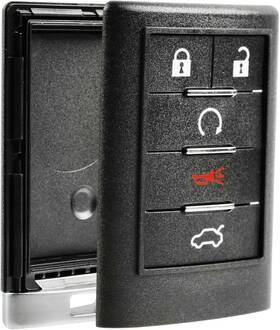 Usaremote 688946477812 Key Fob Keyless Entry Remote Shell Case And Pad Fits Cadillac 1-pack Black