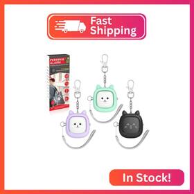 Pa01 Vigoroad Personal Safety Alarm 3 Pack Loud Siren With Led Light Easy Pull-pin