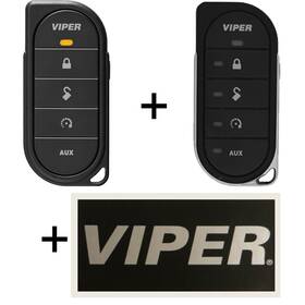 Viper 7856v 7656v Vipersticker 2-way Led Remote 1-way With Sticker Bundle