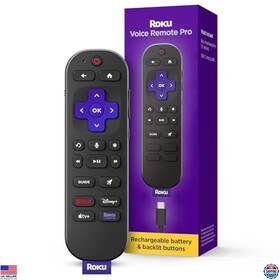 Rcb1r Visit The Roku Store Voice Remote Pro 2nd Ed. Rechargeable Tv Control With Hands-free