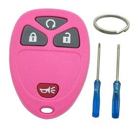 Key082 Vruwcey Pink Key Fob Case Shell Fit For Chevy Silverado Avalanche Equinox 4 Buttons B