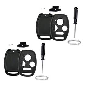 Ww11-1-8 Wenheni Replacement Key Fob Shell Case Fits For 2003-2012 Honda Accord 4buttons 2black