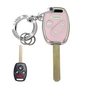 Ww13-1-2 Wenheni Keyless Entry Systems Key For Honda Fob Cover Shell With Silver-pink