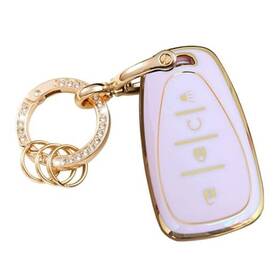 Ww5-5 Wenheni For Chevy Key Fob Cover With Keychain Fit Volt Ev Euv Bolt Gold-pink