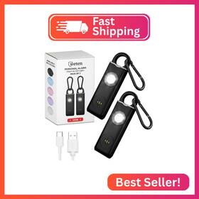 Af-2004 Weten Personal Safety Alarm For Women 130db Loud Panic Siren Keychain - Rape Whistle