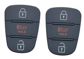Wcs188 Wicuasix Replacement Key Fob Rubber Button Pad For 2010-2013 Kia Soul A - 2 Pcs