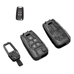 Waray079 Wkioerad Heavy Zinc Alloy Key Fob Case Cover With Keychain Compatible Chevy Model-b
