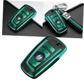 Fo141gr Xotic Tech Direct #fo141gr Green Tpu Grainy Leather Texture Key Fob Shell Cover Case Compatible With Bmw