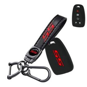 Gh250621173202 Yangfangv Ss Silicone Key Fob Cover With Chain Compatible Equinox Camaro S-red