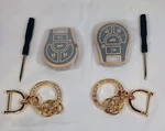 Tapayica Lot 2 Nissan Fob Shell Keyless Remote With Keychain Pink-gold. Fixed Price $27.00.