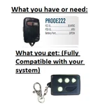 Replacement For Pursuit ELVAT8C PROOE222 Fully Compatible Keyless Two Remote Fob. Fixed Price $22.99.