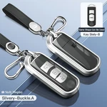 Aluminum Alloy Tpu Silvery Car Key Case Cover With Buckle For Mazda CX-4 CX-5. Fixed Price $23.69.