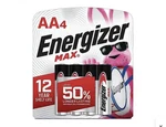Energizer E91BP-4 Max Aa Alkaline Batteries 12 Year Shelf Life (4 Pack). Fixed Price $6.00.