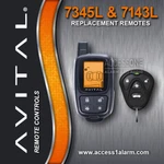 Avital 7345L 2-WAY Lcd Remote Control And 7143L Companion Combo New. Fixed Price $149.99.
