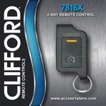 New Clifford 7816X 2-WAY 1-MILE Led 1-BUTTON Remote Control EZSDEI7816. Fixed Price $79.99.