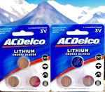Acdelco CR2032 DL2032 Lithium 3V Battery Pack 6CT Remote- Calculatorwatch Etc.. Fixed Price $11.69.