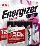 Energizer Aa Batteries, Max Double Battery Alkaline, 4 Count. Fixed Price $6.64.