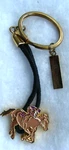 Pd China Goldtone Racing Horse Betting Ctownraces Enamel Cord Keychain Fob. Fixed Price $24.99.