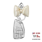 Compatible With Chevy Fob Cover Silk Bowknot Keychain, Car Silver. Fixed Price $24.92.