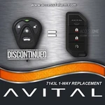 Avital 7143L 474L 4-BUTTON Replacement Remote EZSDEI474S New Fob 7147L. Fixed Price $54.99.