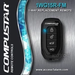 Clean Compustar 1-WAY 1WG15R-FM Remote Control Transmitter VA5REH500-1WFX. Fixed Price $24.99.