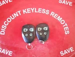 Pair-avital Keyless Remote EZSDE1476 4-BUTTON Red Light Gc. Fixed Price $11.00.