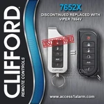 Discontinued Clifford 7652X 1-WAY Sst 5-BUTTON Replacement Remote Viper 7654V. Fixed Price $69.99.